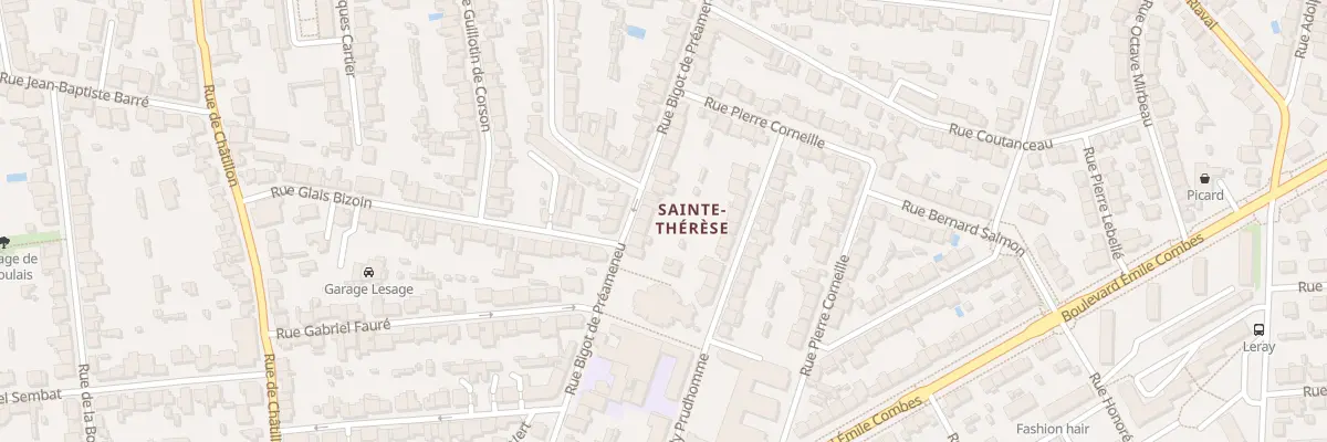 Plan du 57 Rue Bigot de Préameneu à Rennes