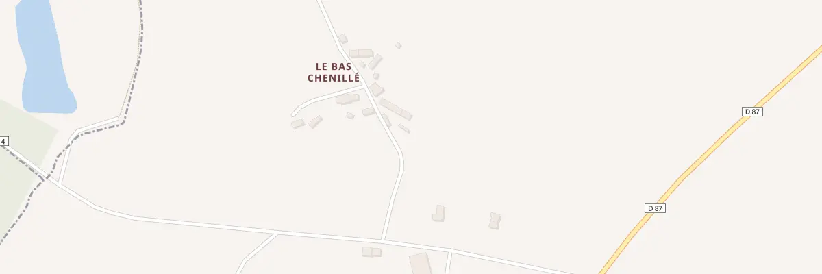 Plan du 6 Le Bas Chenillé à Saint-Léger-des-Prés