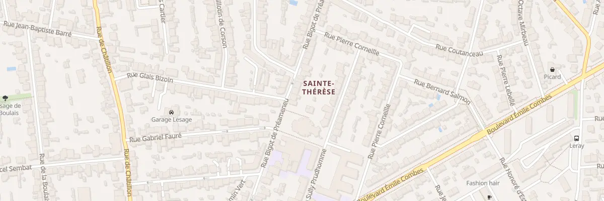 Plan du 61 Rue Bigot de Préameneu à Rennes