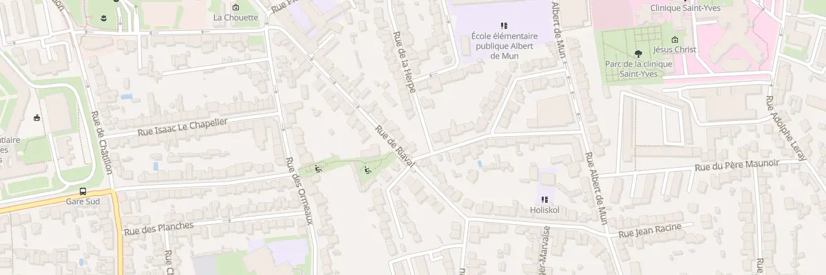 Plan du 25 Rue de Riaval à Rennes