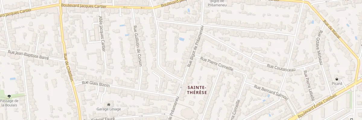 Plan du 40 Rue Bigot de Préameneu à Rennes