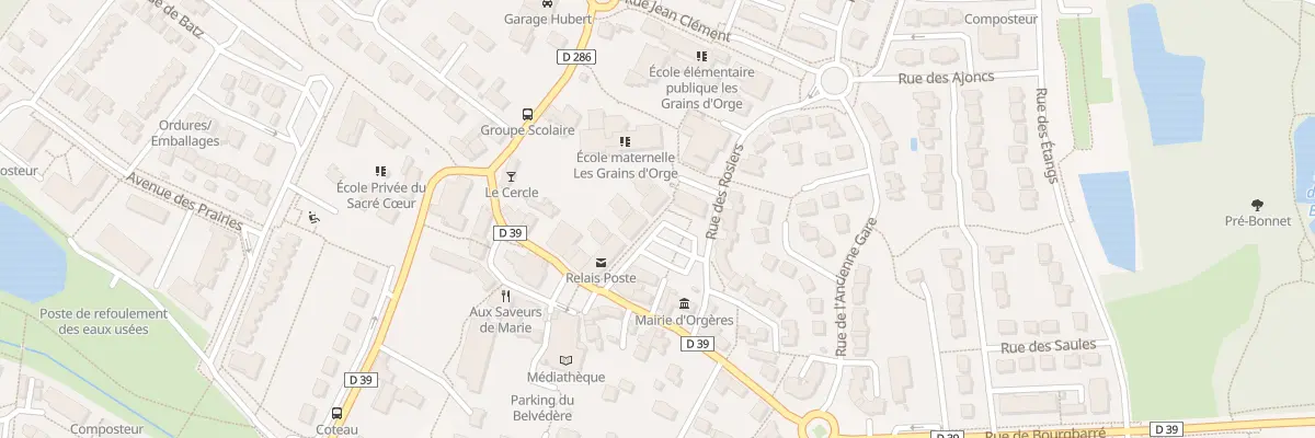 Plan du 5 Pl de la Mairie à Orgères