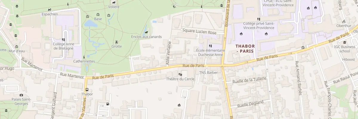Plan du 29 Rue de Paris à Rennes