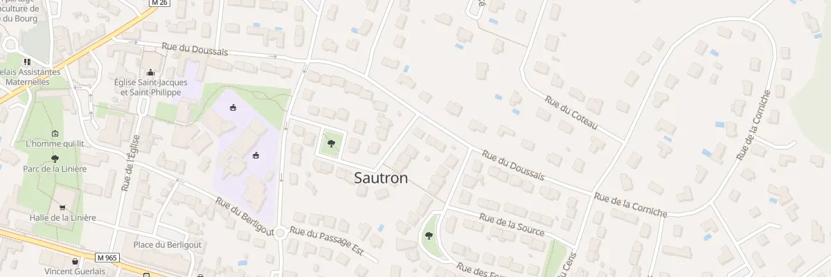 Plan du 21 Rue du Doussais à Sautron