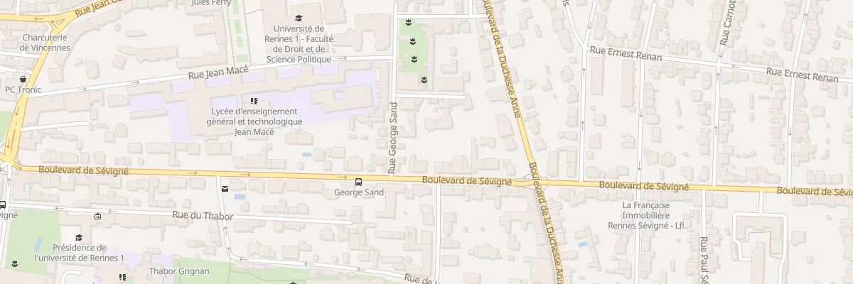 Plan du 51B Bd de Sévigné à Rennes