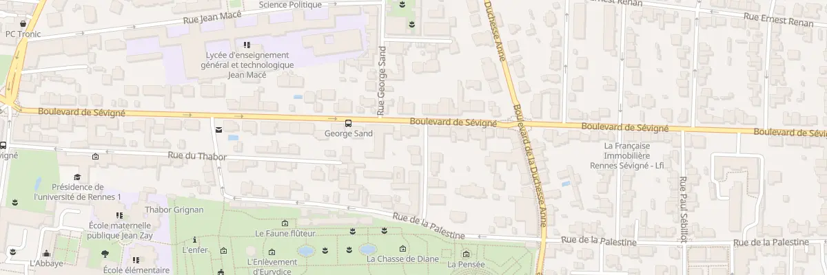 Plan du 50 Bd de Sévigné à Rennes