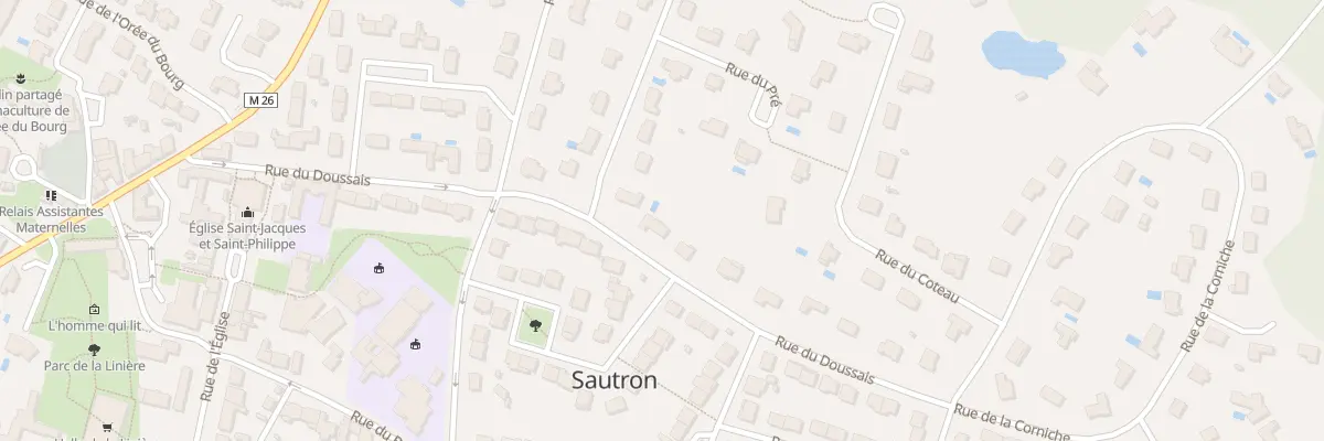 Plan du 16 Rue du Doussais à Sautron