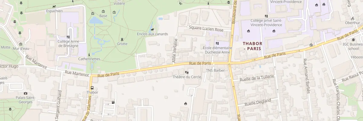 Plan du 27 Rue de Paris à Rennes