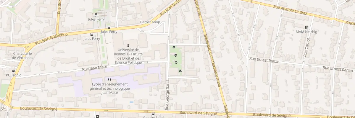 Plan du 19 Rue George Sand à Rennes
