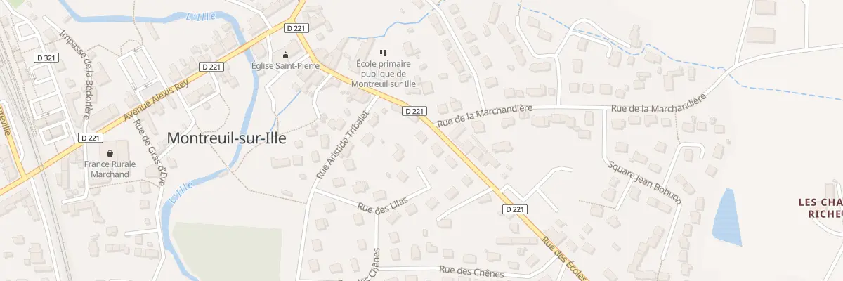 Plan du 20 Rue des Ecoles à Montreuil-sur-Ille