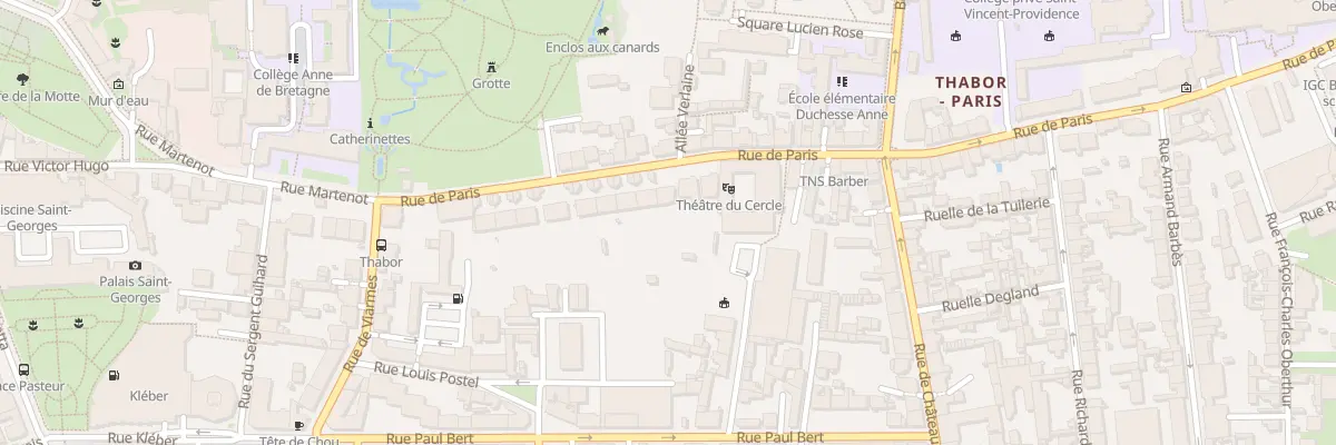 Plan du 24 Rue de Paris à Rennes