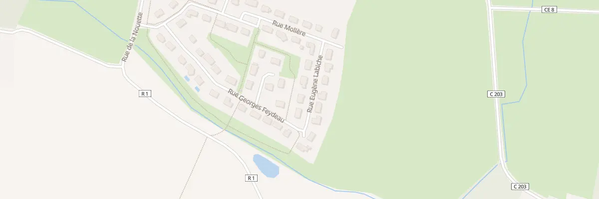 Plan du 3 Rue Eugene Labiche à La Chevallerais