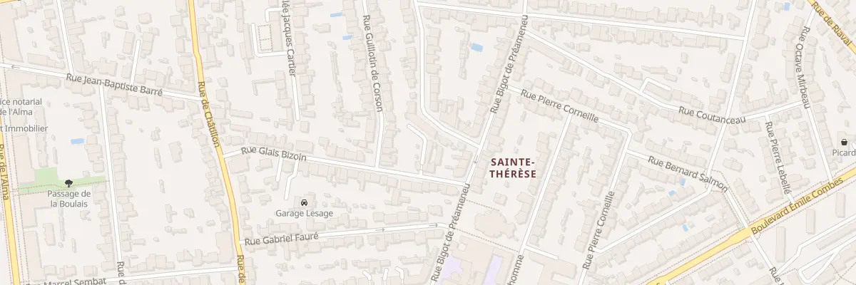 Plan du 31 Rue Glais Bizoin à Rennes