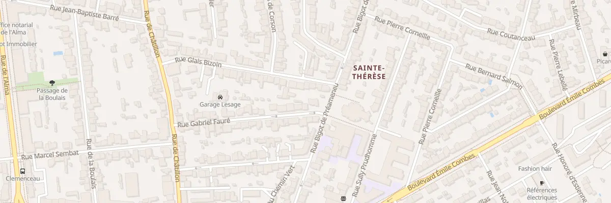 Plan du 33 Rue Gabriel Fauré à Rennes