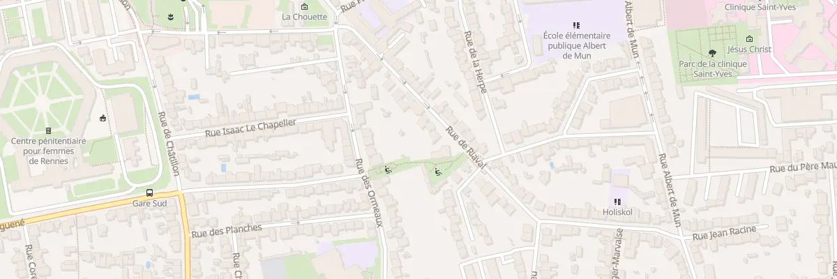 Plan du 24 Rue de Riaval à Rennes