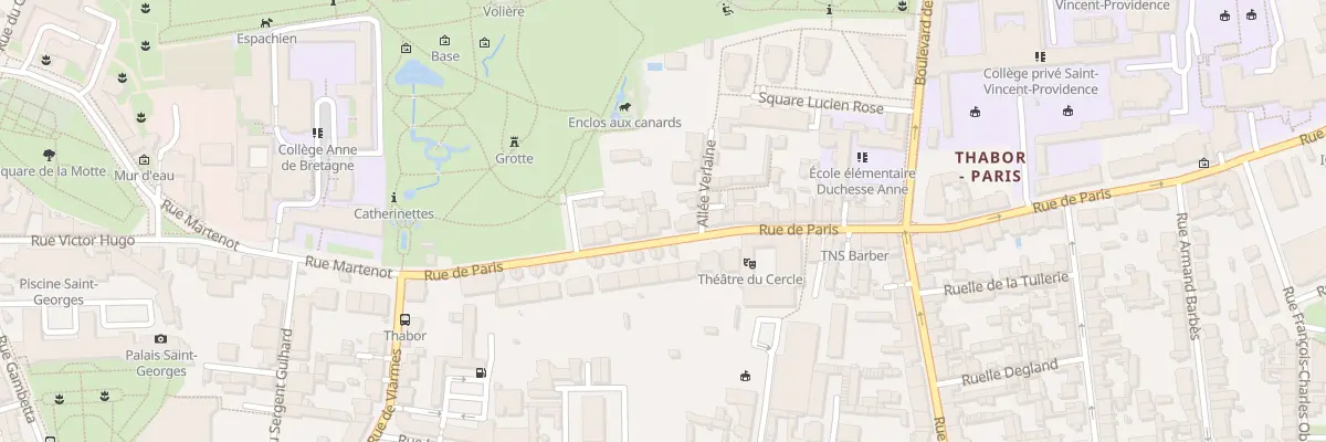 Plan du 21 Rue de Paris à Rennes