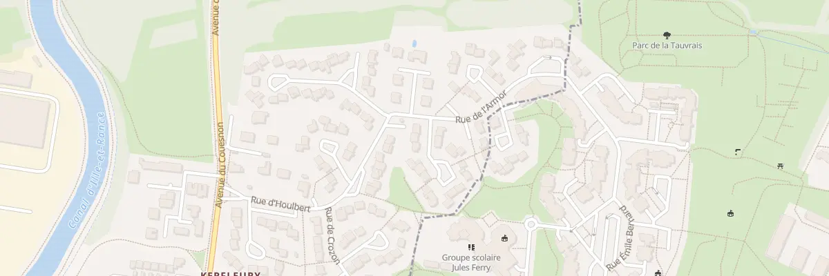 Plan du 4 All de l’Argoat à Saint-Grégoire