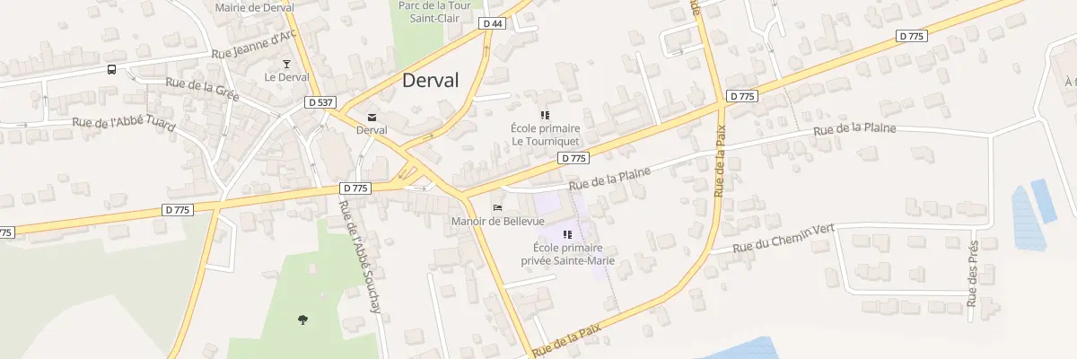 Plan du 1 Rue de la Plaine à Derval