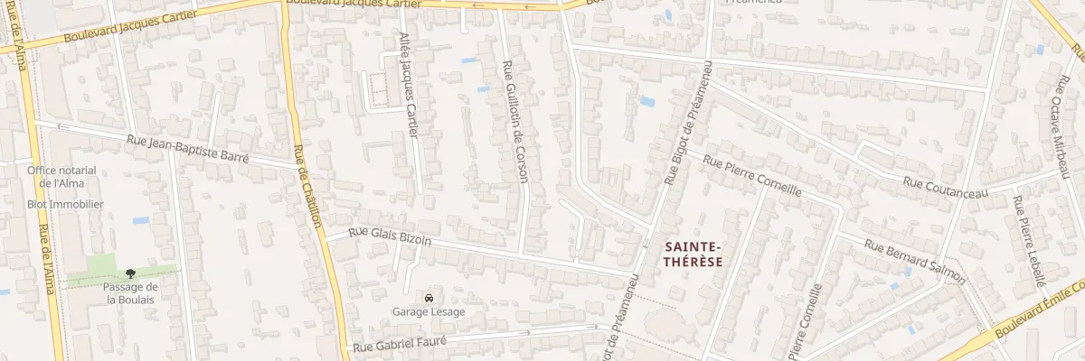 Plan du 27 Rue Guillotin de Corson à Rennes
