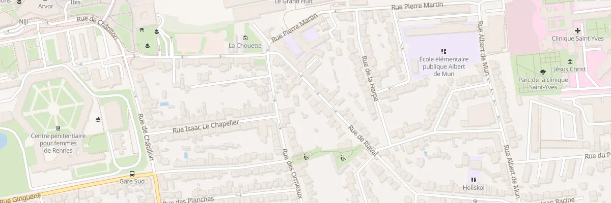 Plan du 14 Rue de Riaval à Rennes