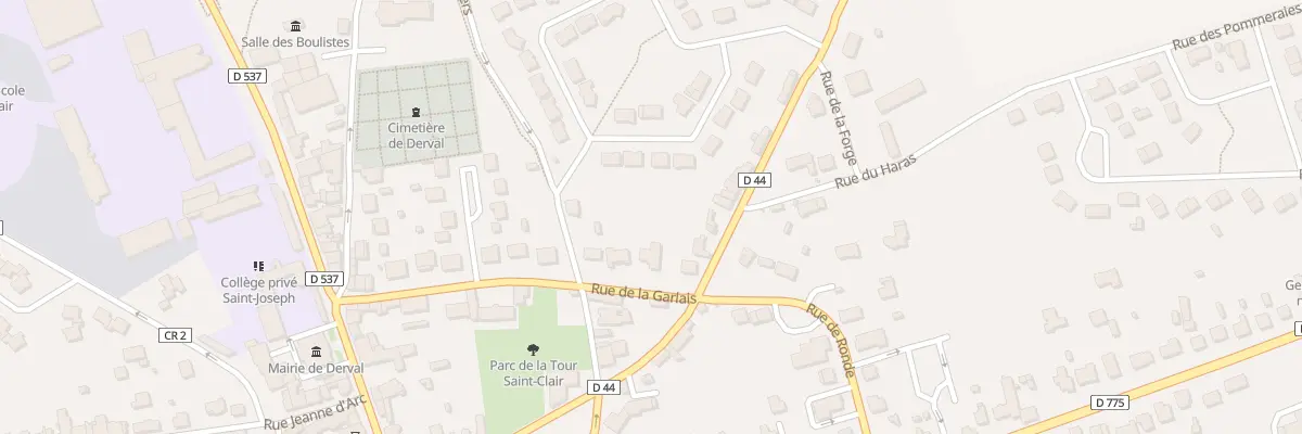 Plan du 23 Rue de la Garlais à Derval