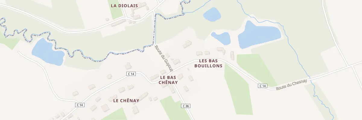 Plan du 1B Les Bas Bouillons à La Boussac