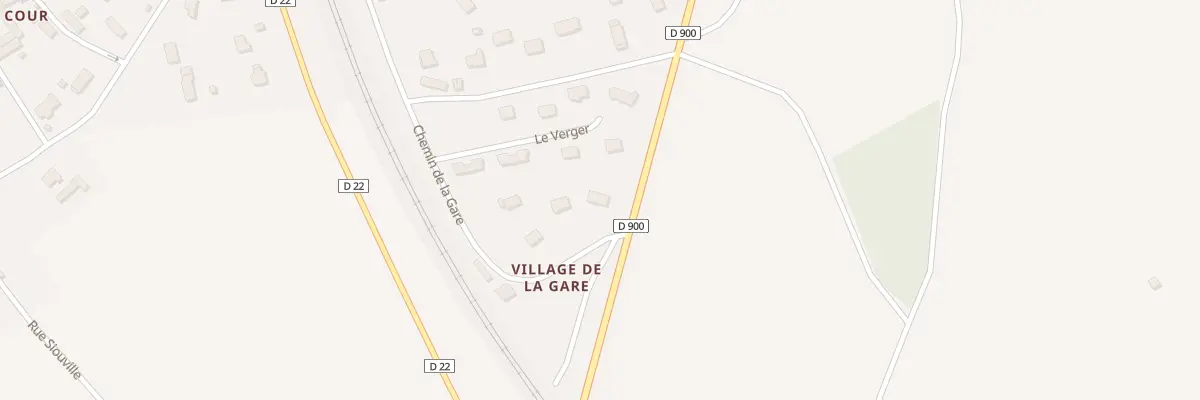 Plan du 10 Village de la Gare à Couville