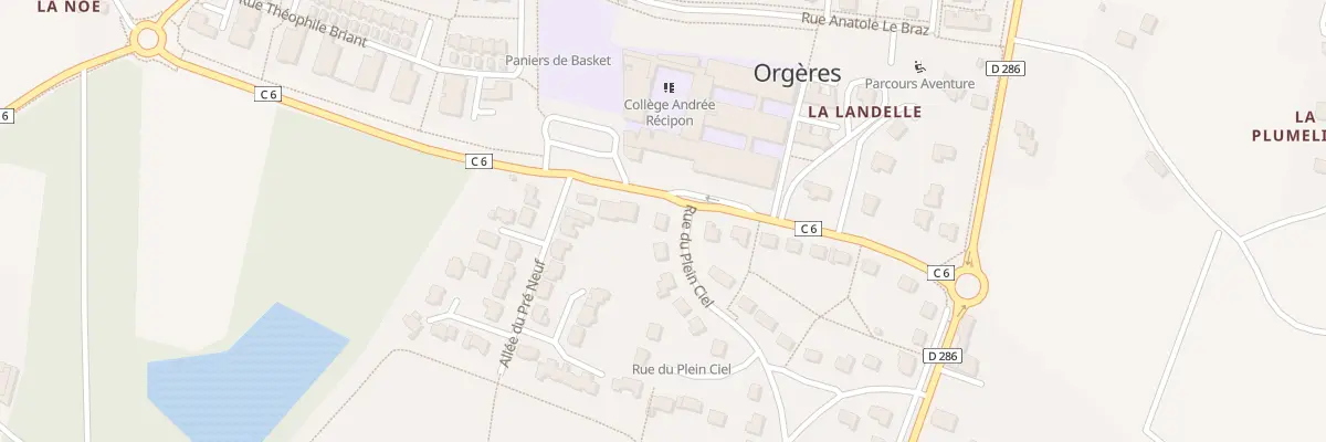 Plan du 17 Rue de Pont-Péan à Orgères
