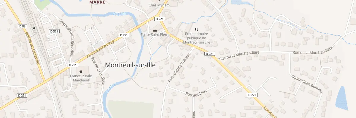 Plan du 4 Rue Aristide Tribalet à Montreuil-sur-Ille
