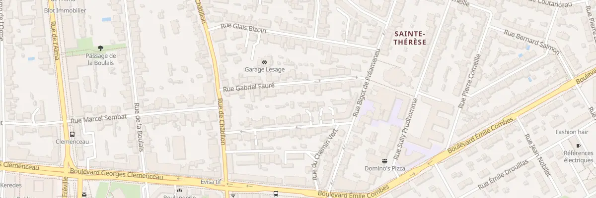 Plan du 18 Rue Gabriel Fauré à Rennes