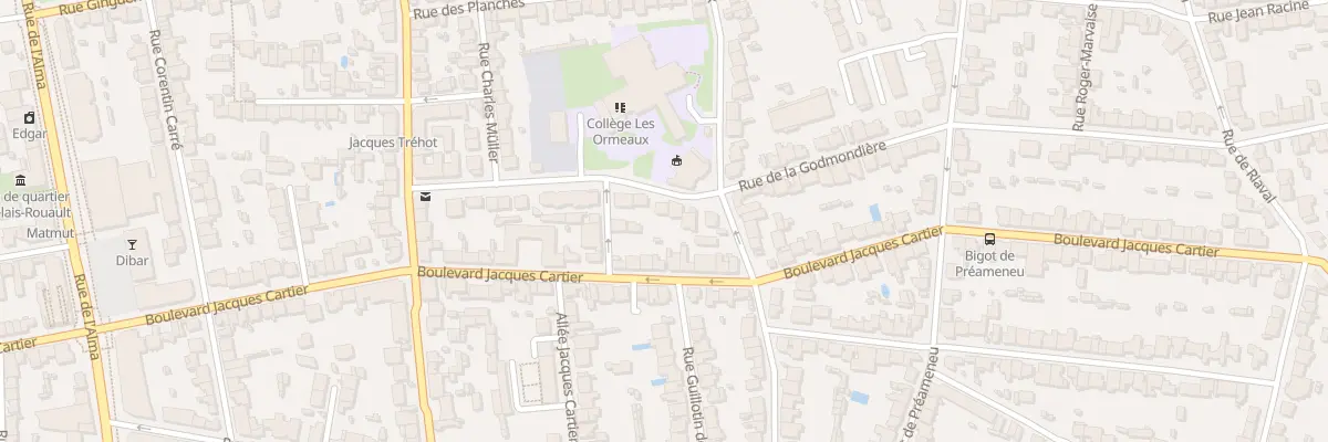 Plan du 20 Rue Jean Boucher à Rennes