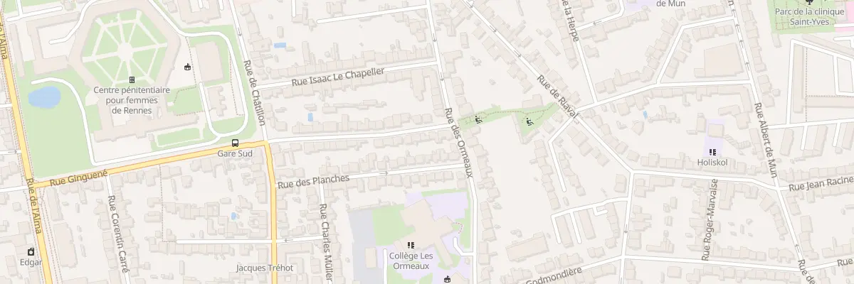 Plan du 182 Rue Ginguené à Rennes