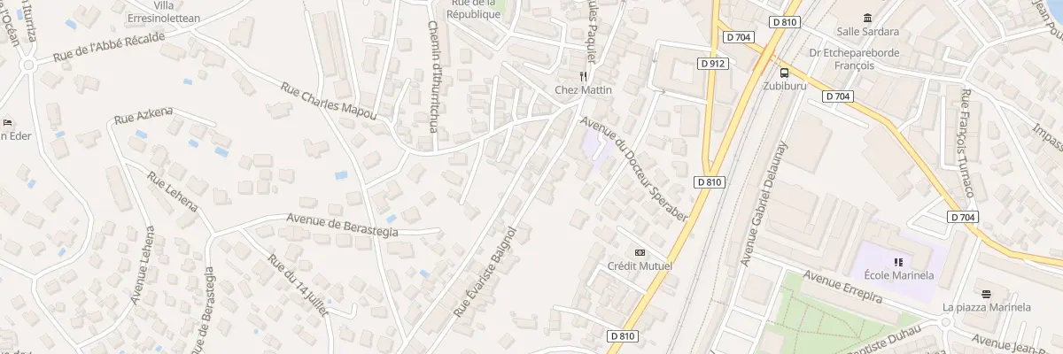 Plan du 41 Rue Evariste Baignol à Ciboure