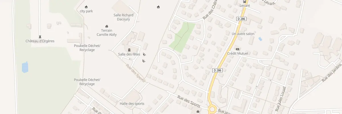 Plan du 15 Rue du Domaine à Orgères