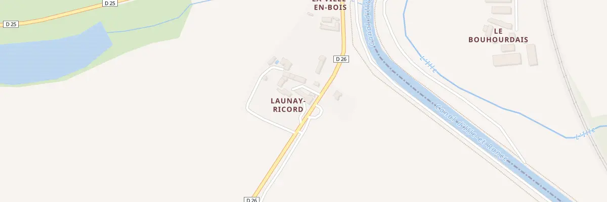 Plan du 75 Launay Ricord à Melesse