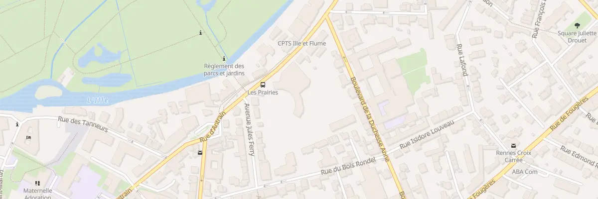 Plan du 144 Rue d’Antrain à Rennes