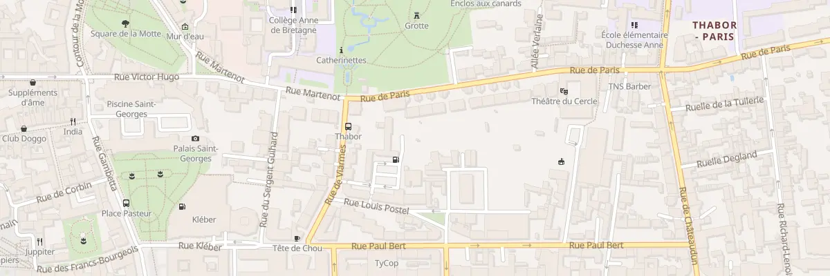 Plan du 8 Rue de Paris à Rennes