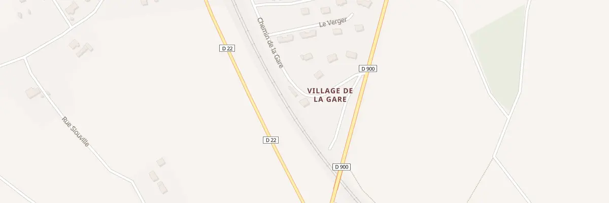 Plan du 16 Village de la Gare à Couville