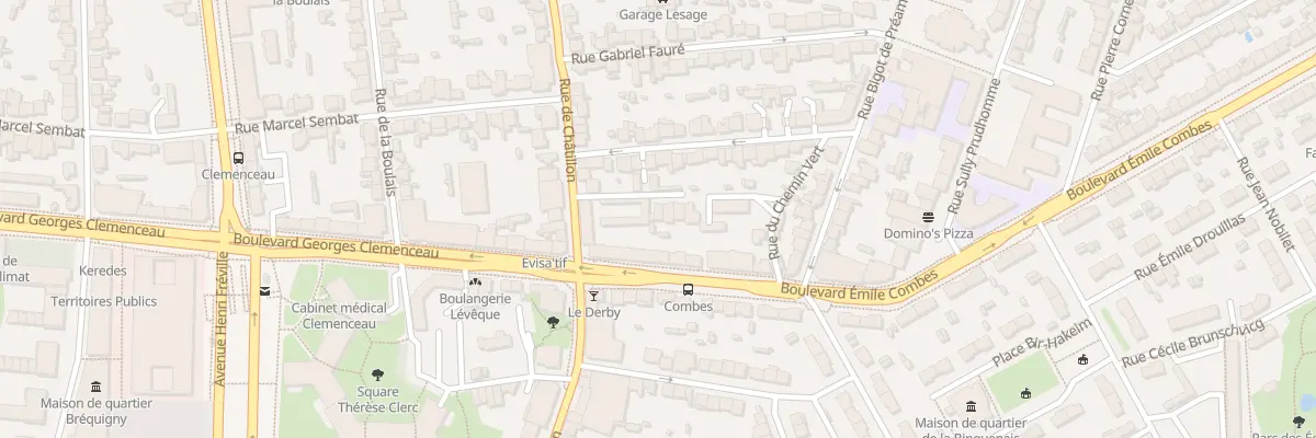 Plan du 121B Rue de Châtillon à Rennes