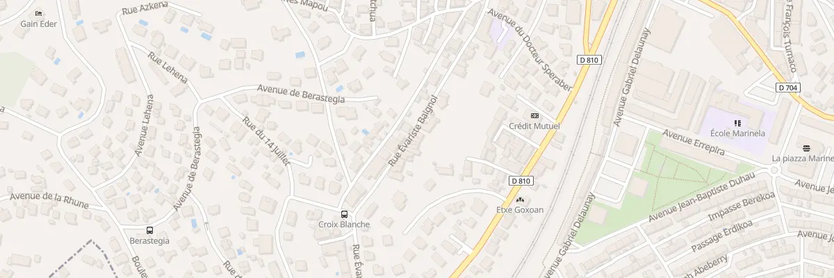 Plan du 42 Rue Evariste Baignol à Ciboure