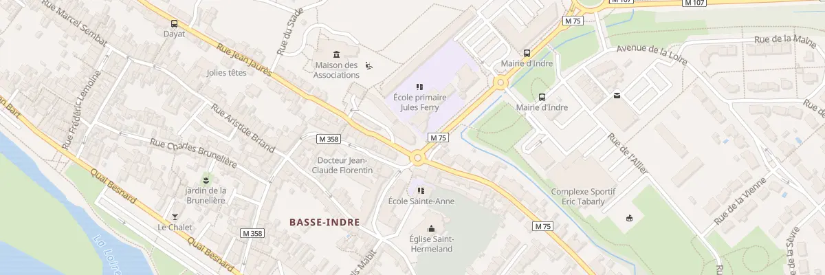 Plan du 2 Rue Jean Jaurès à Indre