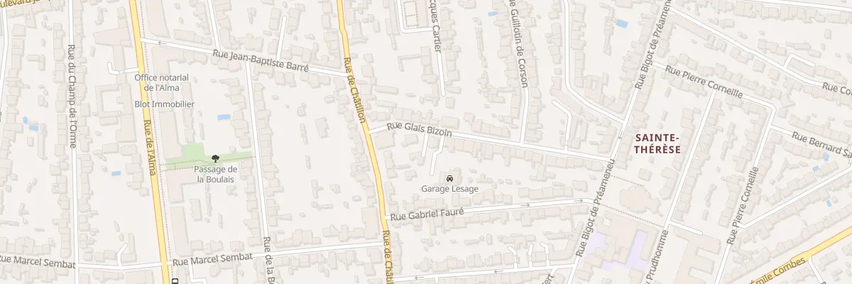 Plan du 4B Rue Glais Bizoin à Rennes