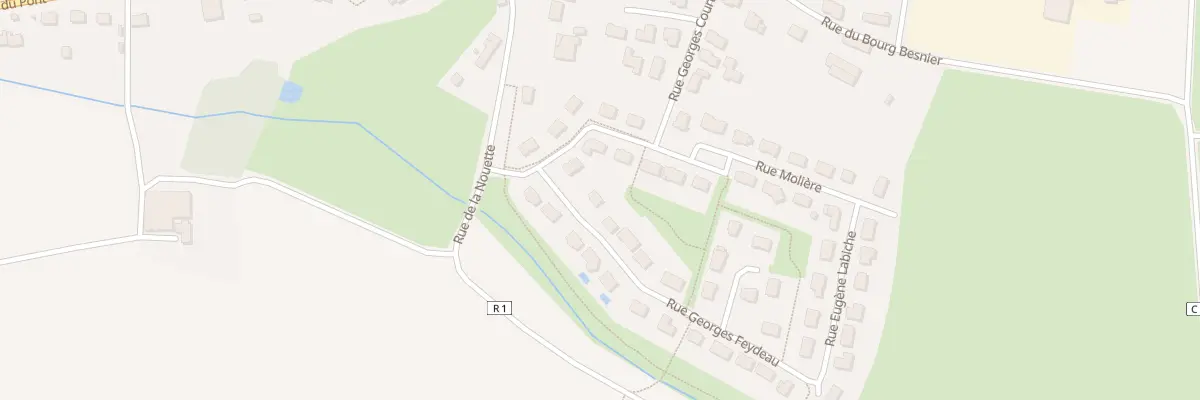 Plan du 1 Rue Georges Feydeau à La Chevallerais