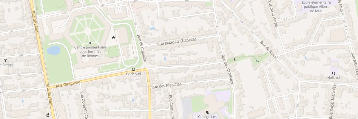 Plan du 121 Rue Ginguené à Rennes