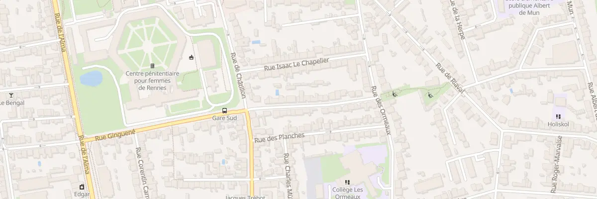 Plan du 119 Rue Ginguené à Rennes
