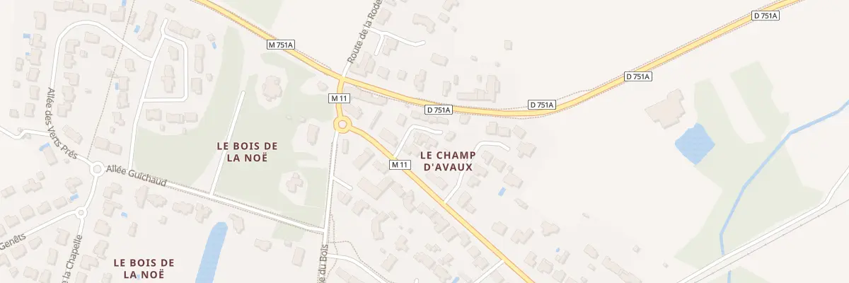 Plan du 4 All des Mésanges à Bouaye