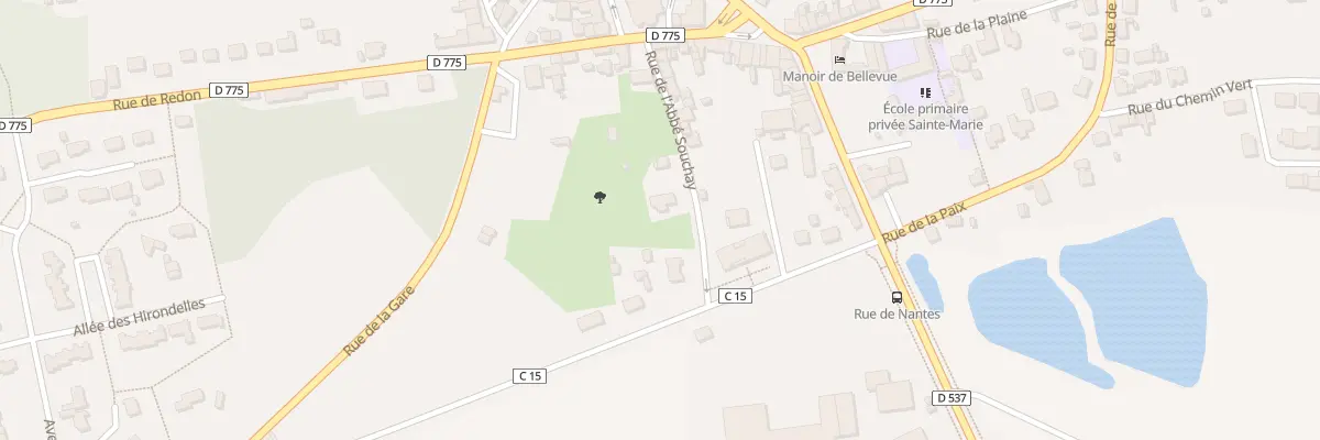 Plan du 12 Rue de l’Abbe du Souchay à Derval
