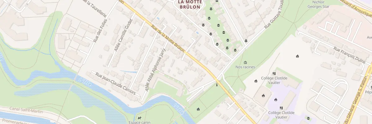 Plan du 39 Rue de la Motte-Brûlon à Rennes