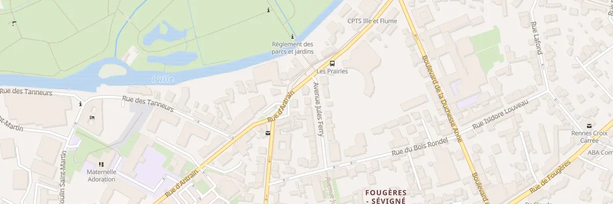 Plan du 4 Av Jules Ferry à Rennes