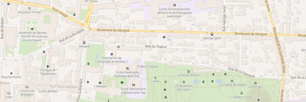 Plan du 12B Rue du Thabor à Rennes